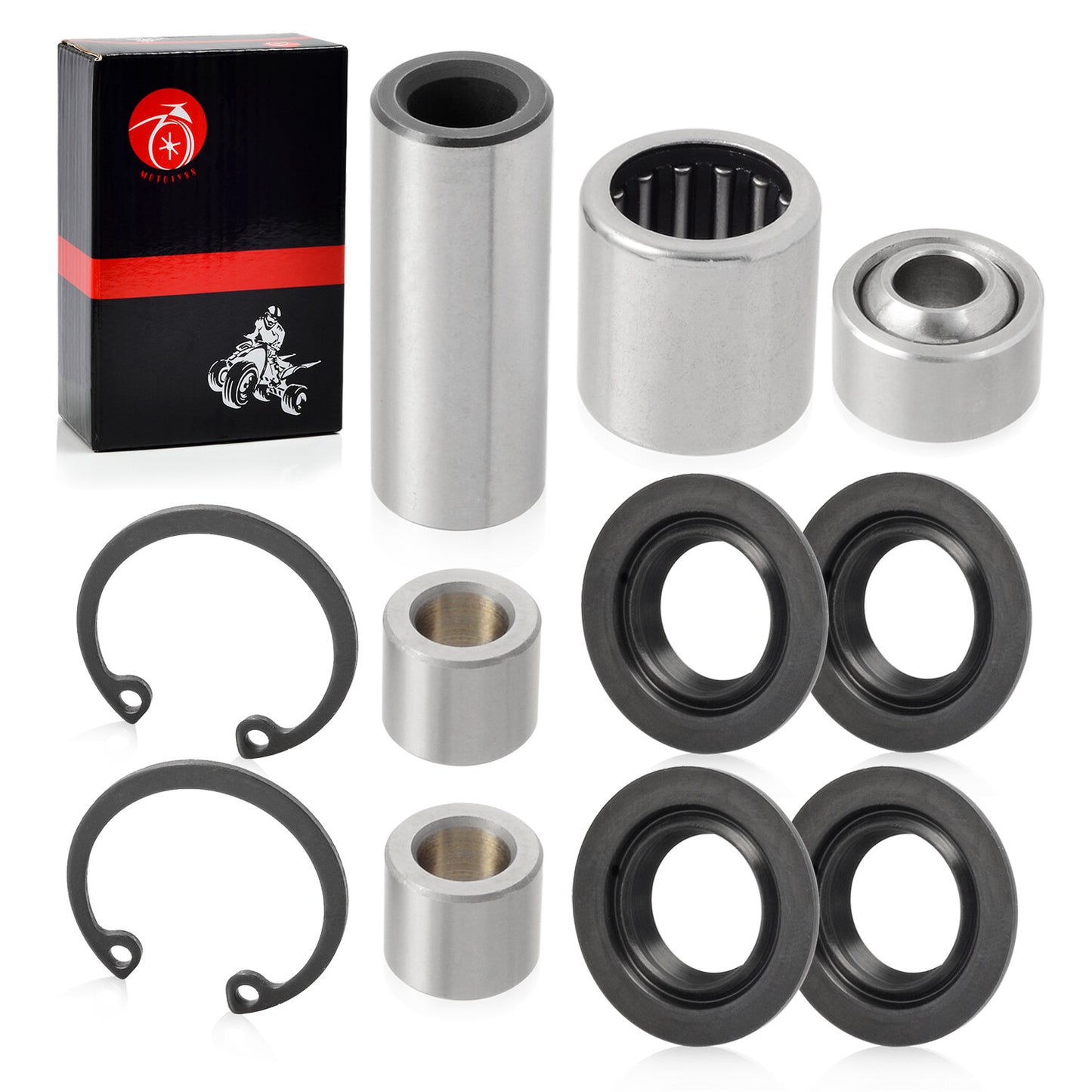 Set of 4 Front A Arm Bearing Bushings for Kawasaki KFX700 (2004–2011)