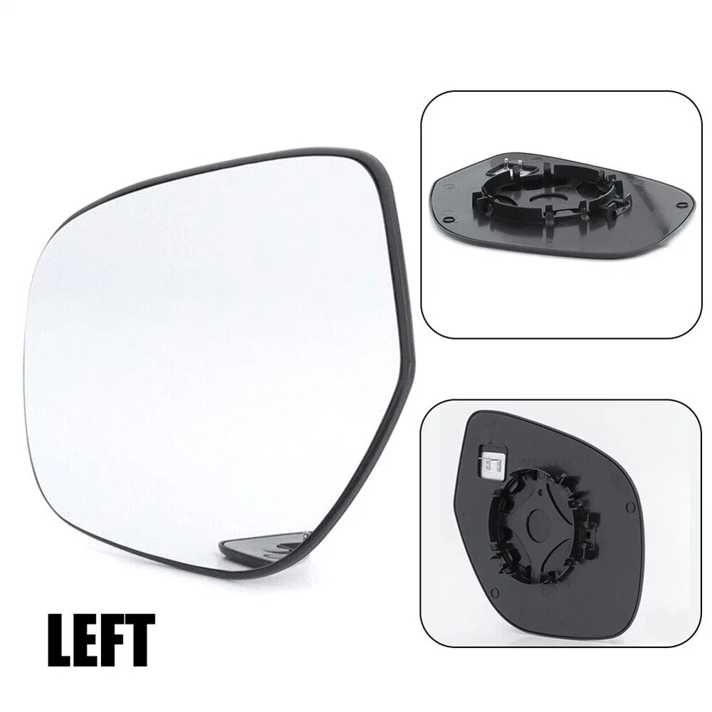 Heated Left Wing Mirror Glass w/ Backing for Mitsubishi Outlander (2014-2020)