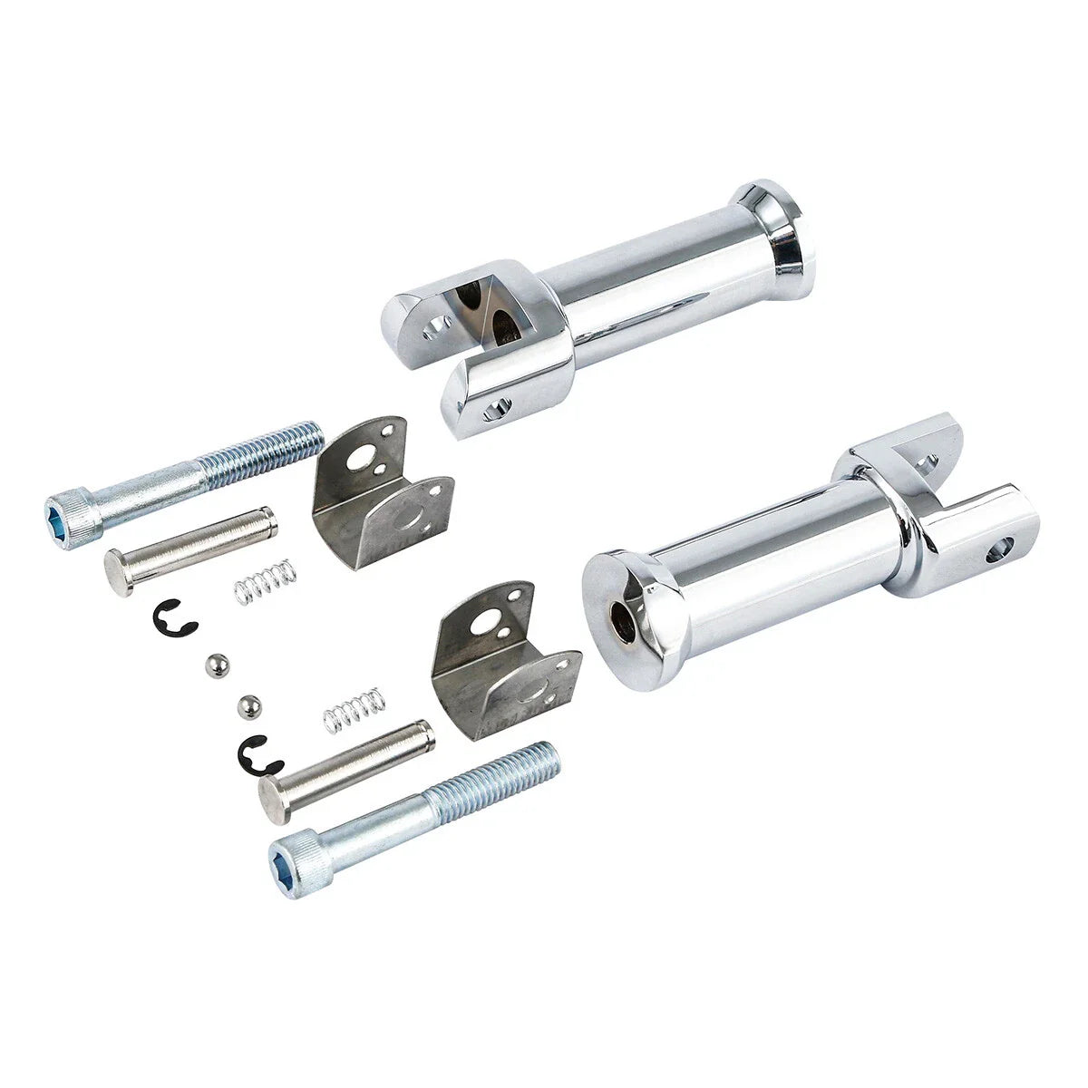 Chrome Rider Driver & Passenger Footpegs Bracket for Harley Softail (2018-2025)