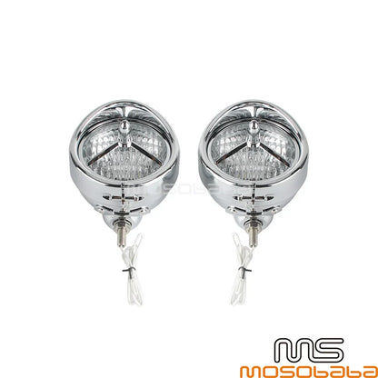 4.5" Front Brim Trim Cover Fog Lights for Harley Street Glide, Road King
