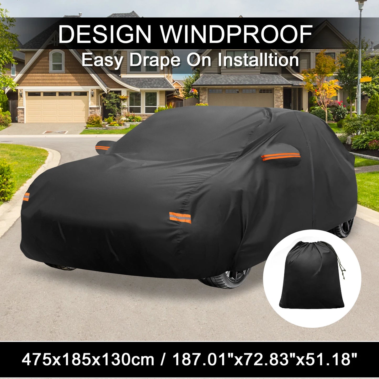 Waterproof Aluminum Film Car Cover for Subaru WRX Sedan (2015–2021)