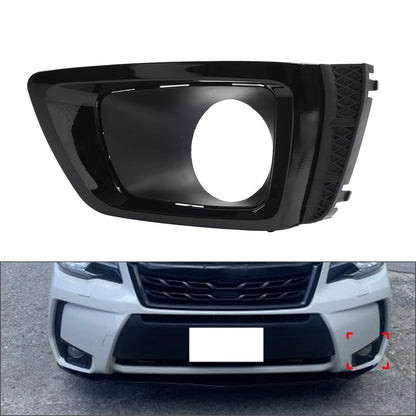 Front Bumper Fog Light Bezel Black for Subaru Forester (2014–2018) Left