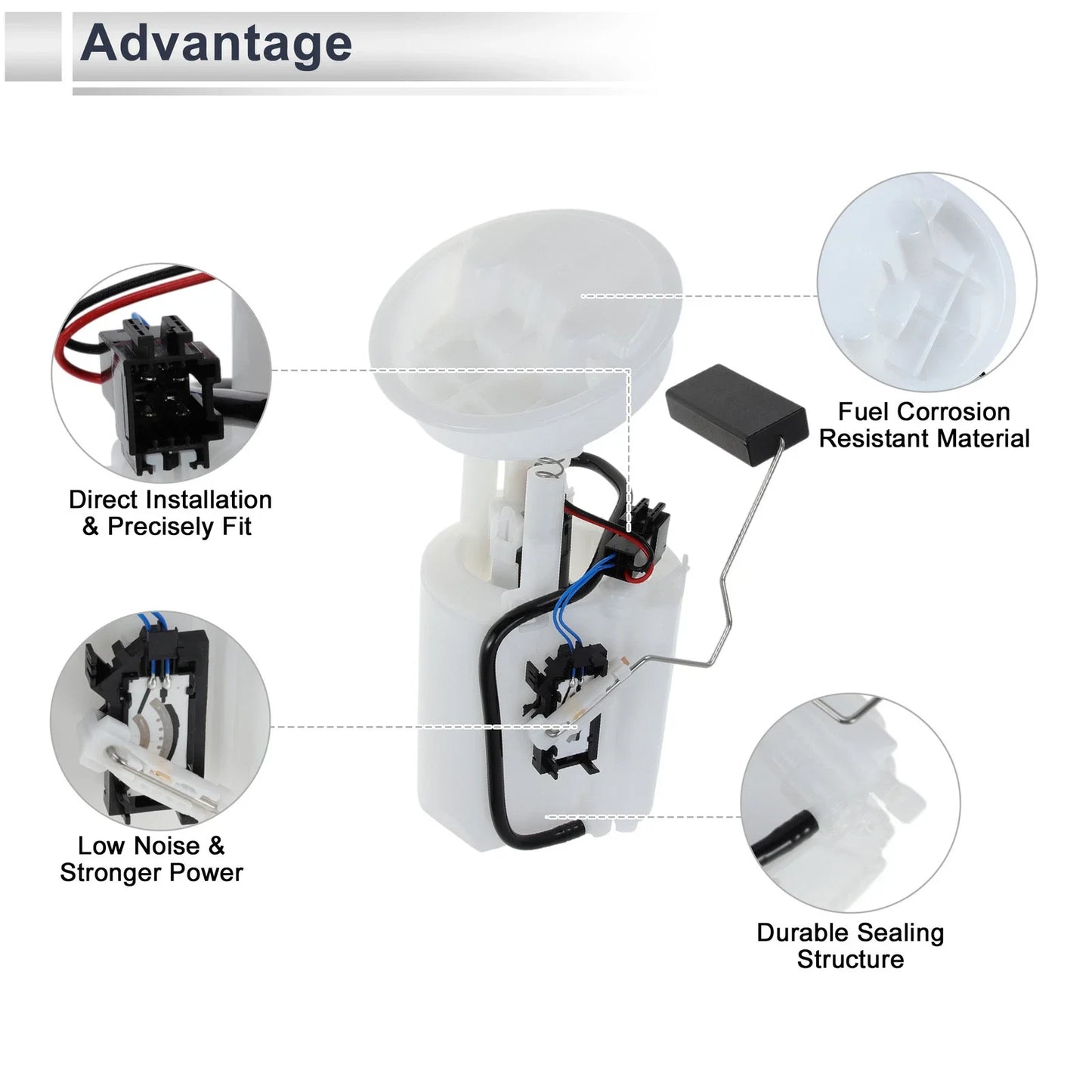 Fuel Pump Assembly for Mercedes Benz W203 C230 2.5L (2001-2007)