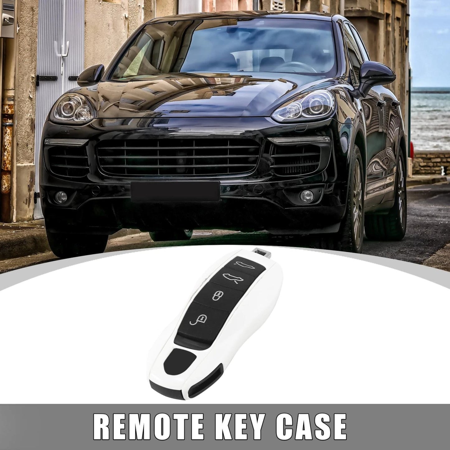 Set of 2 Key Fob Covers for Porsche Cayenne Macan (2015–2023)