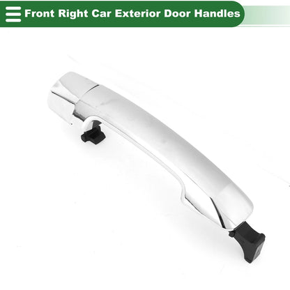 Front Right Door Handle No. 692100C020 for Toyota Tundra (2000–2023) Silver Tone