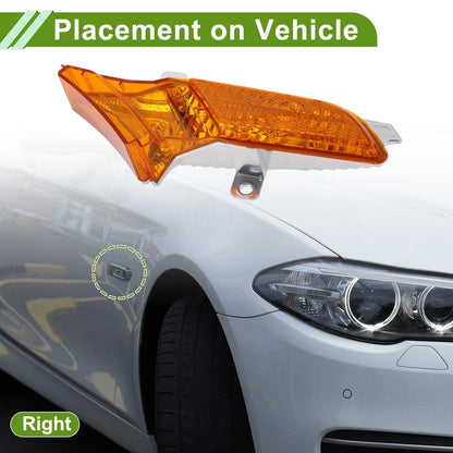 1 Pc Right Side Marker Light Cover for Porsche Cayenne (2003–2010) No. 95563103601