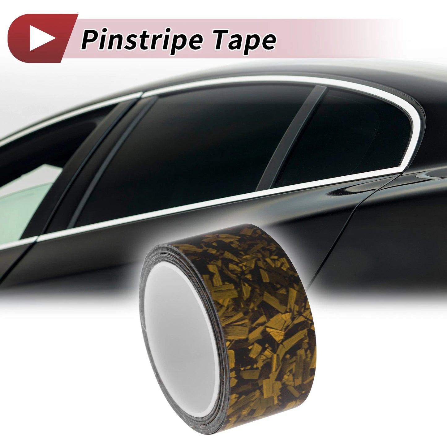 Pinstripe Tape 30mm x 8.5m for Car Motorcycle Boat Matte Gold Tone