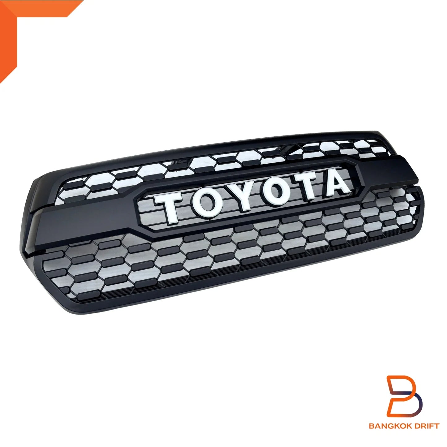 Tundra Style Front Grille White Letter for Toyota Hilux Ute SR5 (2018-2020)