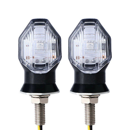LED Turn Signal Lights for Motorcycle Universal Amber Indicator Lamp