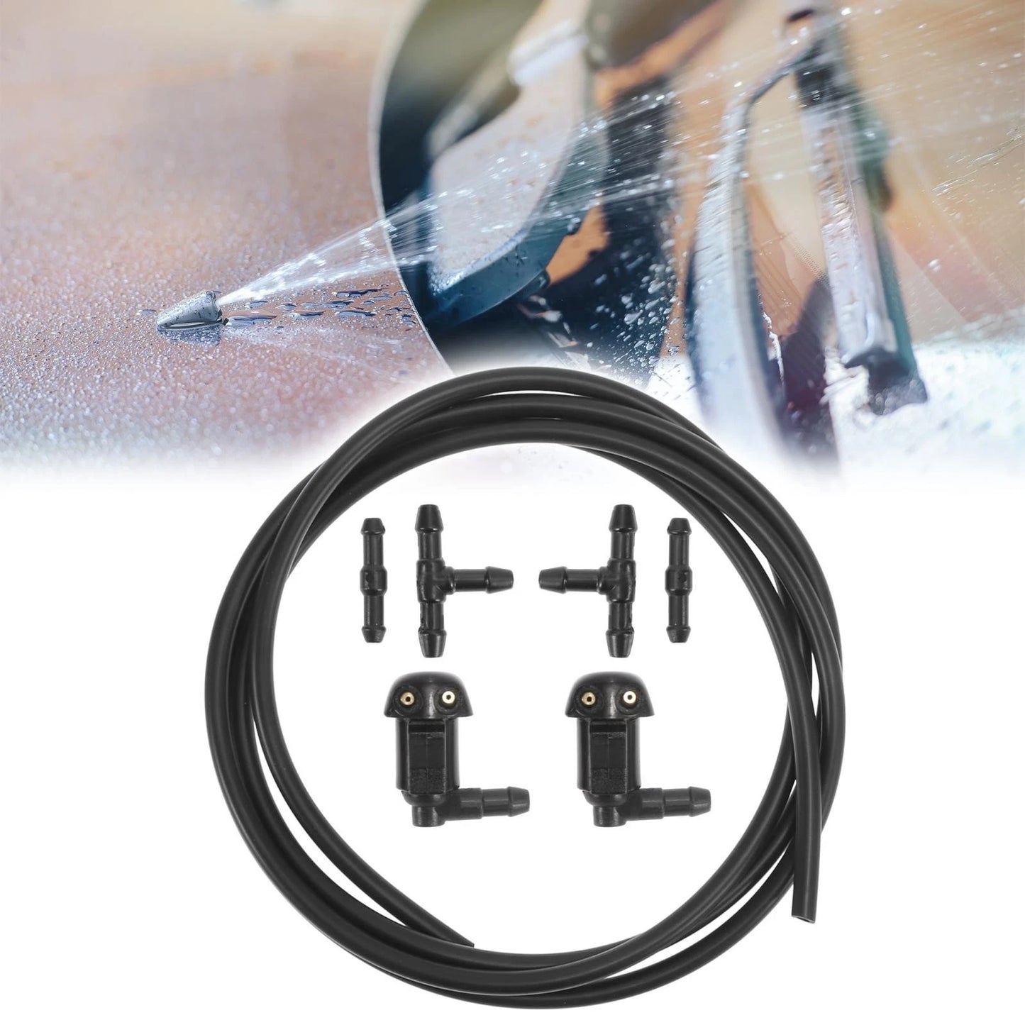 7pcs Windshield Wiper Fluid Squirter Nozzle for Toyota Yaris Tacoma (2006–2020) GK2C67510B