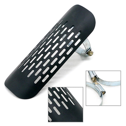 Universal Chrome Exhaust Muffler Pipe Heat Shield Cover for Motorcycle