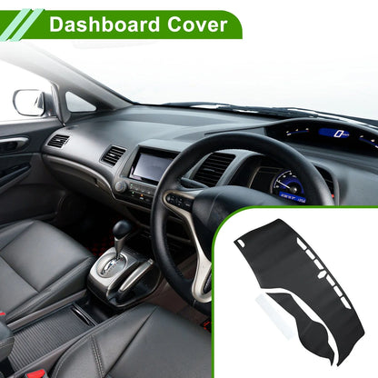 Dashboard Cover Mat for Honda Civic (2012-2015) - Black Carpet