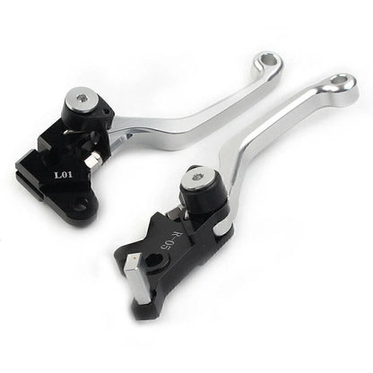 CNC Silver Pivot Brake Clutch Levers for Honda XR250 XR400 (1995-2007)