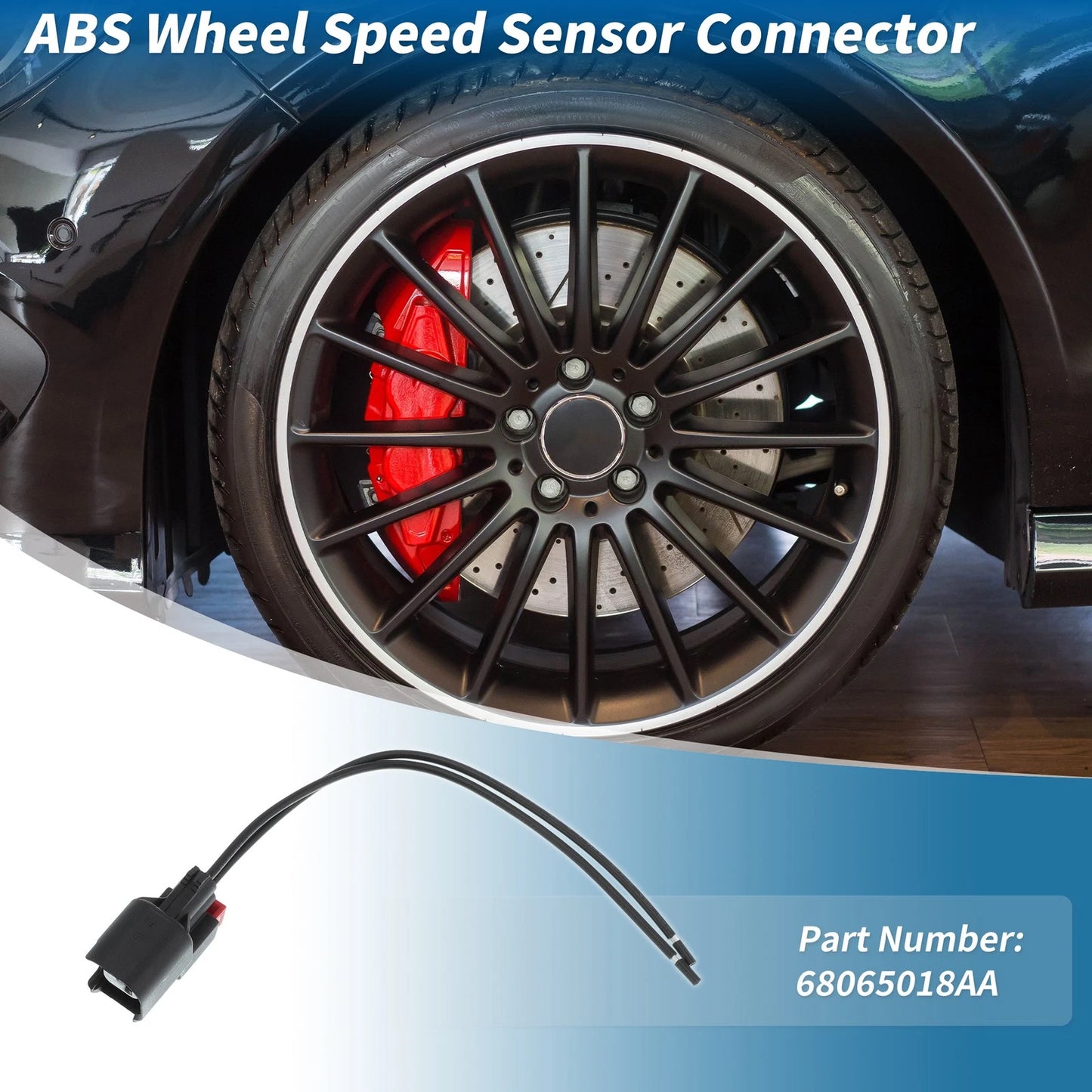 ABS Wheel Speed Sensor Connector for Dodge Jeep (88861094/52125003AB)