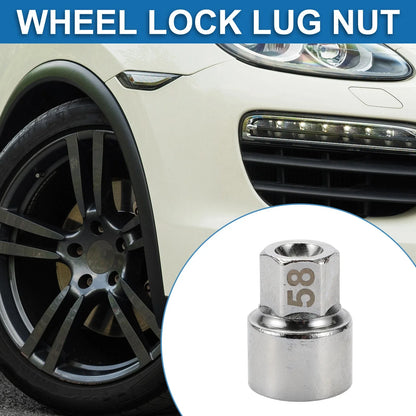 3/4" Wheel Lock Lugnut Anti-theft Screw Nut Removal Key for Porsche