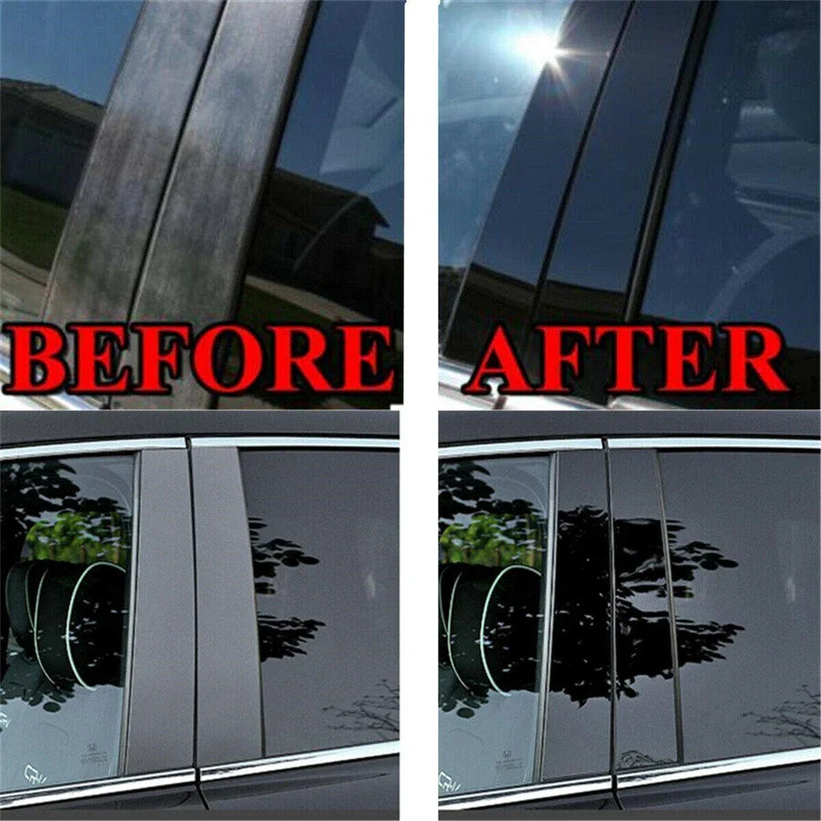 6 x Window Pillar Post Covers for Honda CR-V (2007-2011)