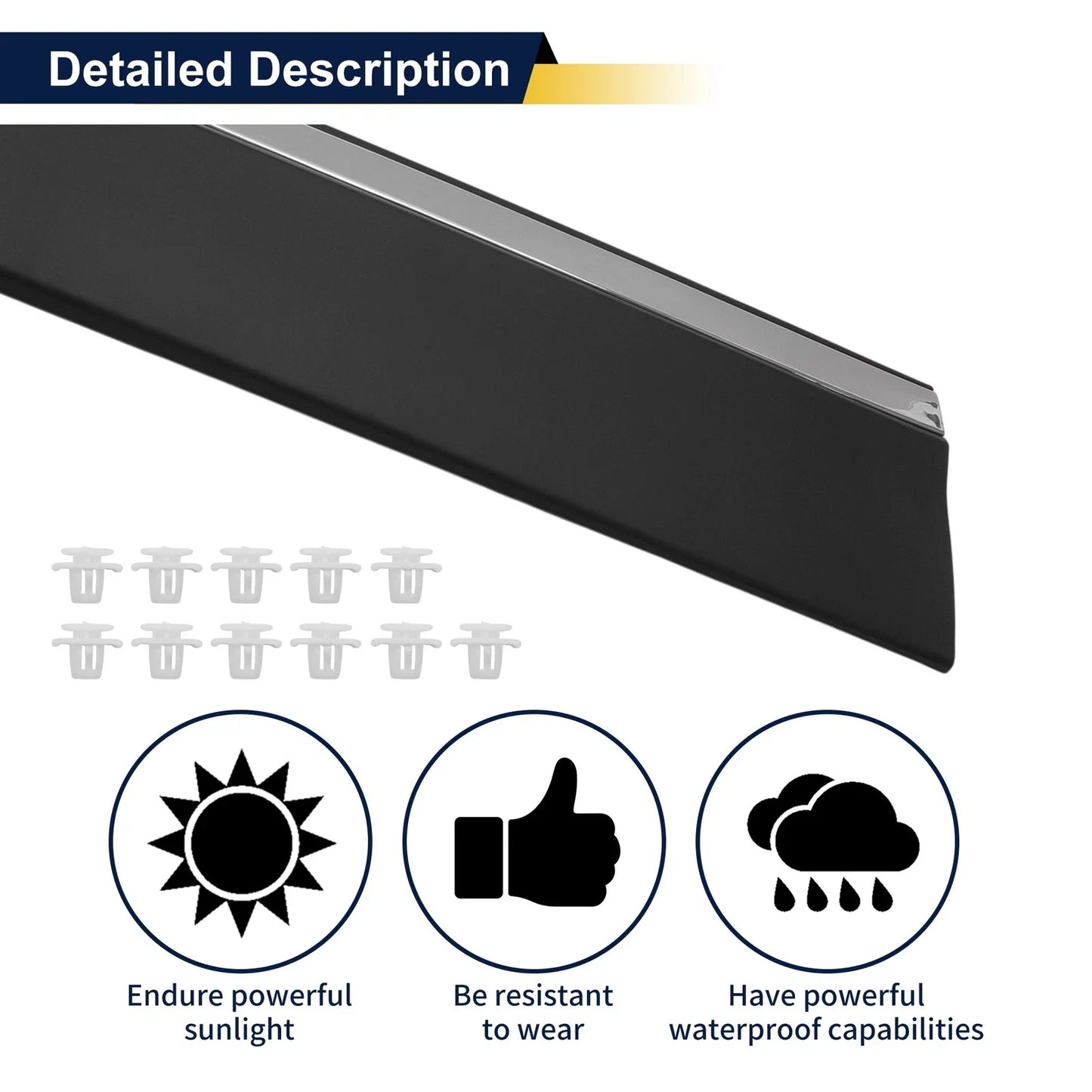 Front Left Door Lower Trim Garnish for Honda CR-V (2017-2022)