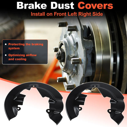 Set of 2 Brake Dust Shields for Ford Focus (2014–2018) 686352/686353