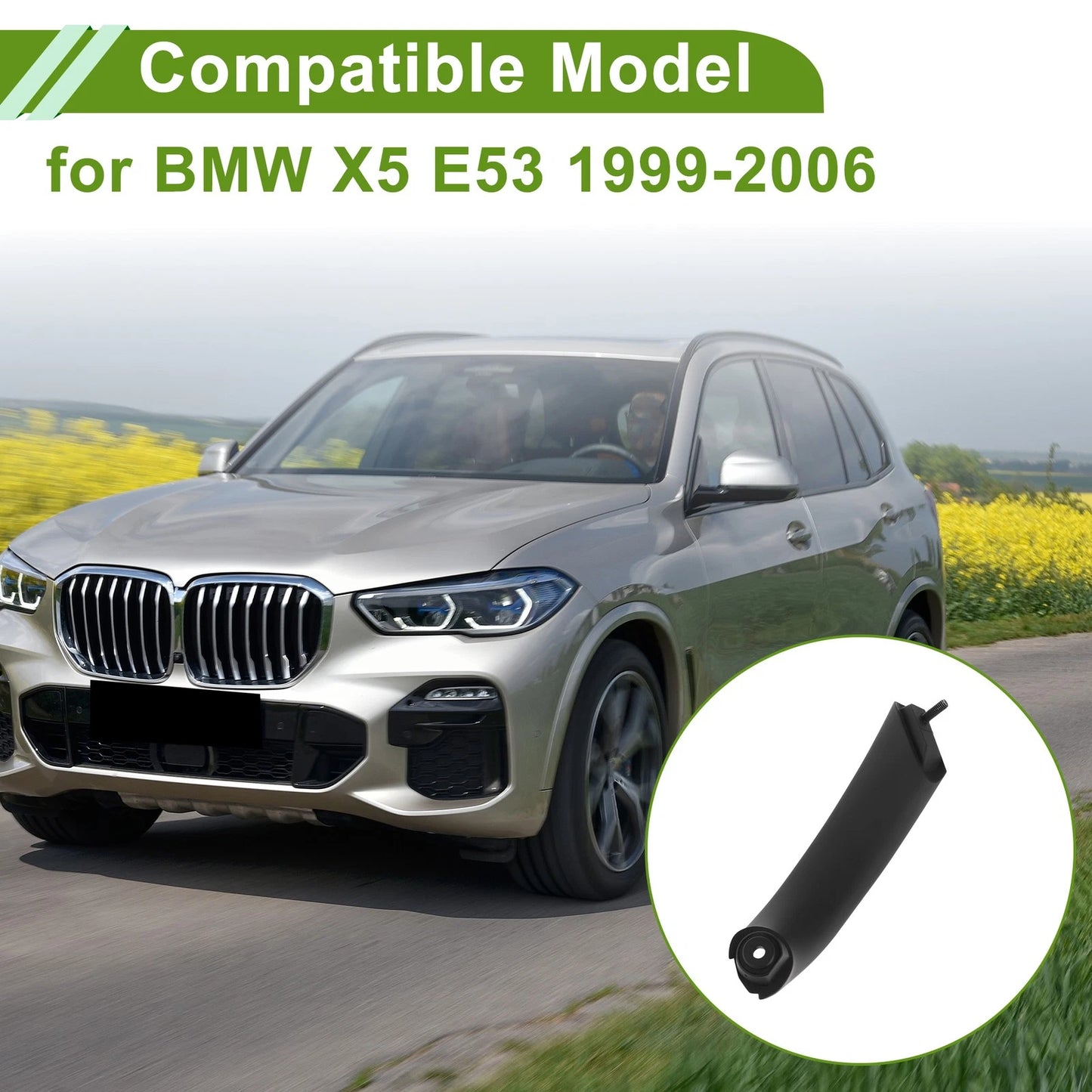 Door Panel Handle Pull Trim Cover for BMW X5 E53 (1999–2006) No. 51418265077