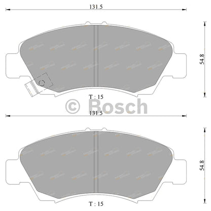 Front Disc Brake Pad Set for Honda Civic EG EH (1991-1995)