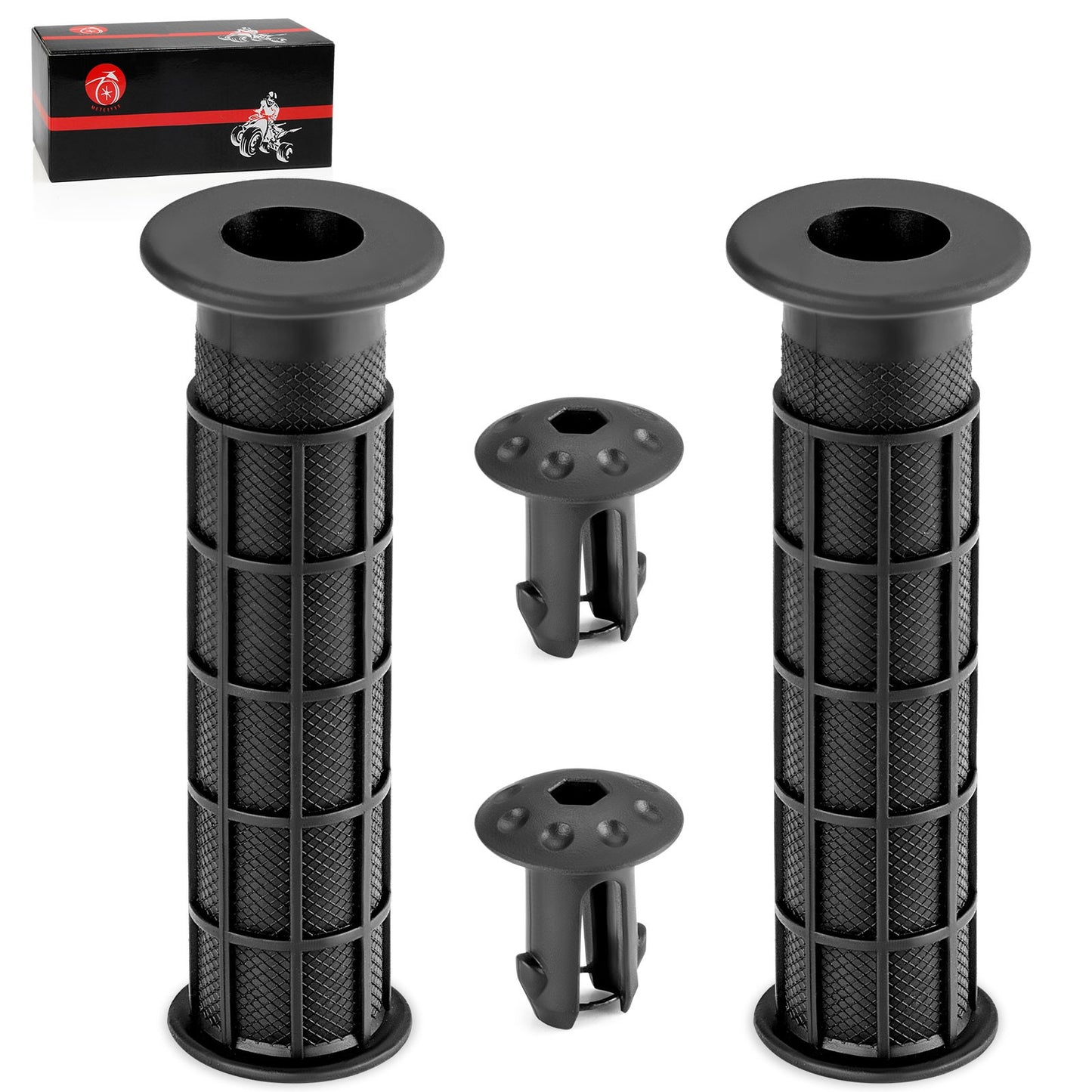 2X Handlebar Grips & Grip Ends for Honda Foreman Rubicon 500 (2005–2023)