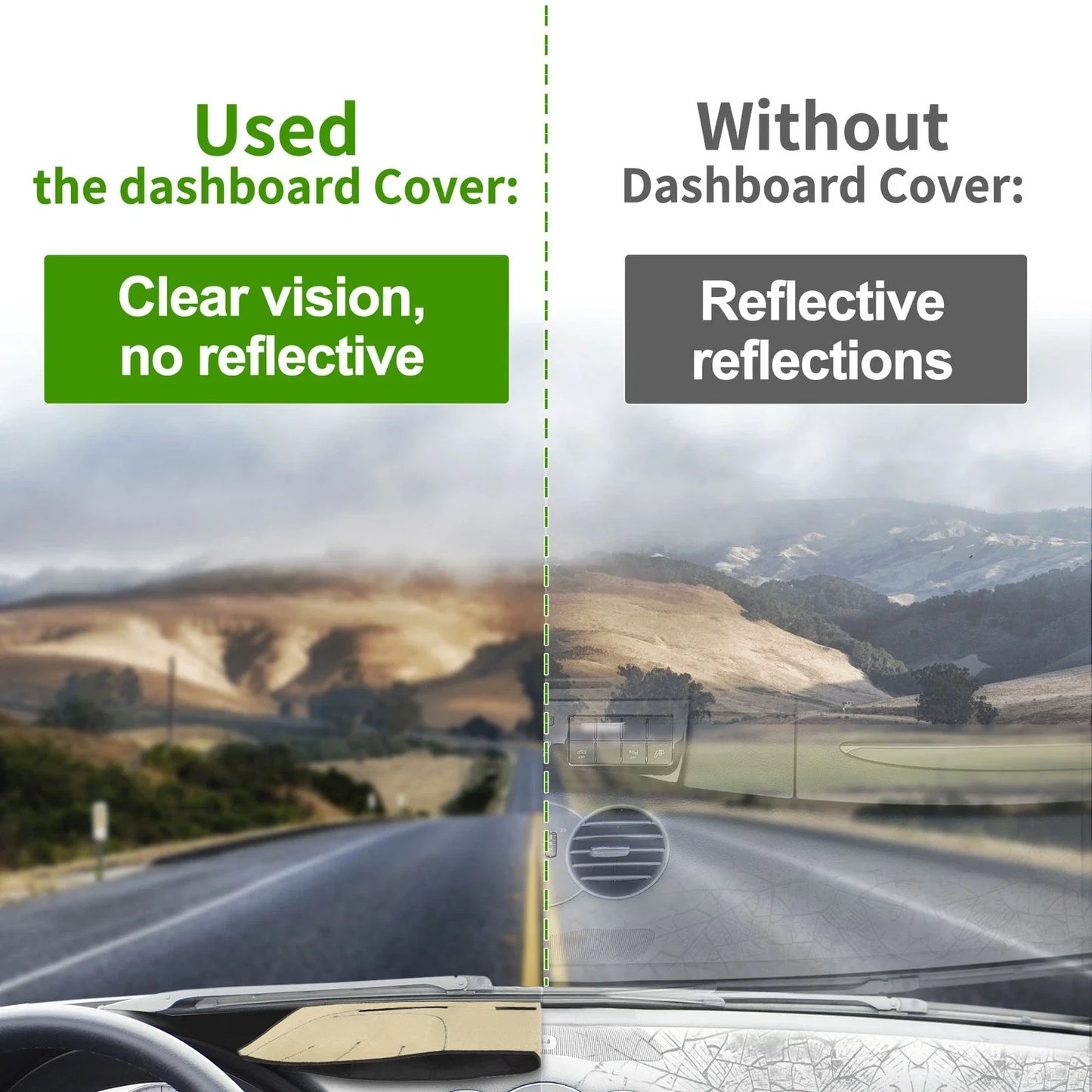 Dashboard Cover Mat for Lexus LS460 (2006-2011) - Brown Dash Cover