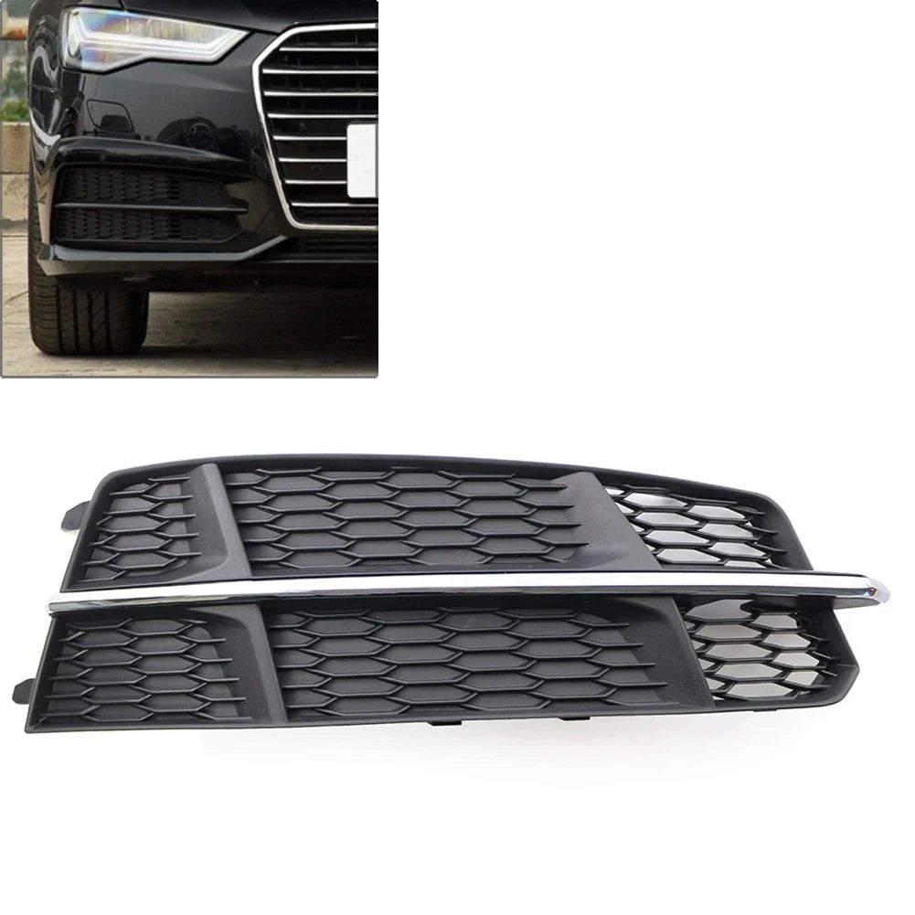 Black Chrome Front Right Bumper Grille for Audi A6 C7 (2014-2018)