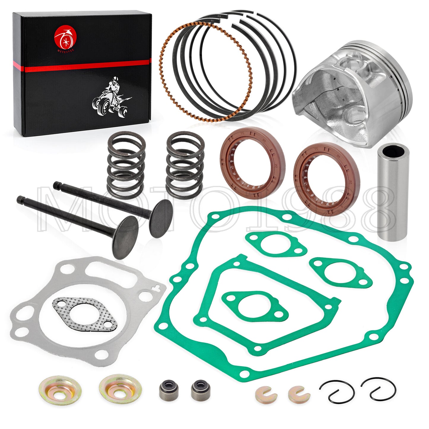 Engine Top End Rebuild Kit +0.25 Piston for Yamaha Golf Cart G16 (1996–2002)