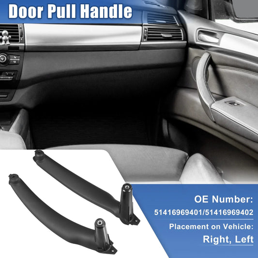 Pair Interior Door Handle Left Right Side Pull Handle BMW X5 (2007-2013)