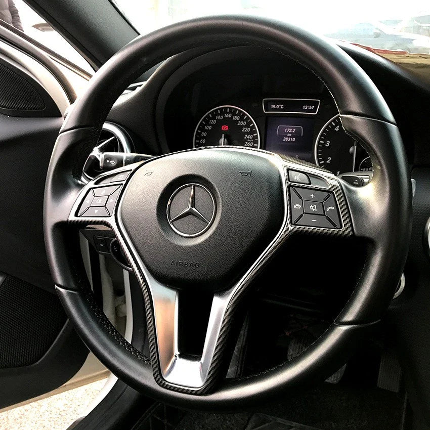 Adhesive Steering Wheel Trim Cover for Mercedes C/E/CLA (2012–2014)