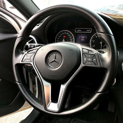Adhesive Steering Wheel Trim Cover for Mercedes C/E/CLA (2012–2014)