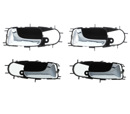 4pcs Chrome Facial, Black Base Inner Door Handle for Holden Viva JF (2005–2009)