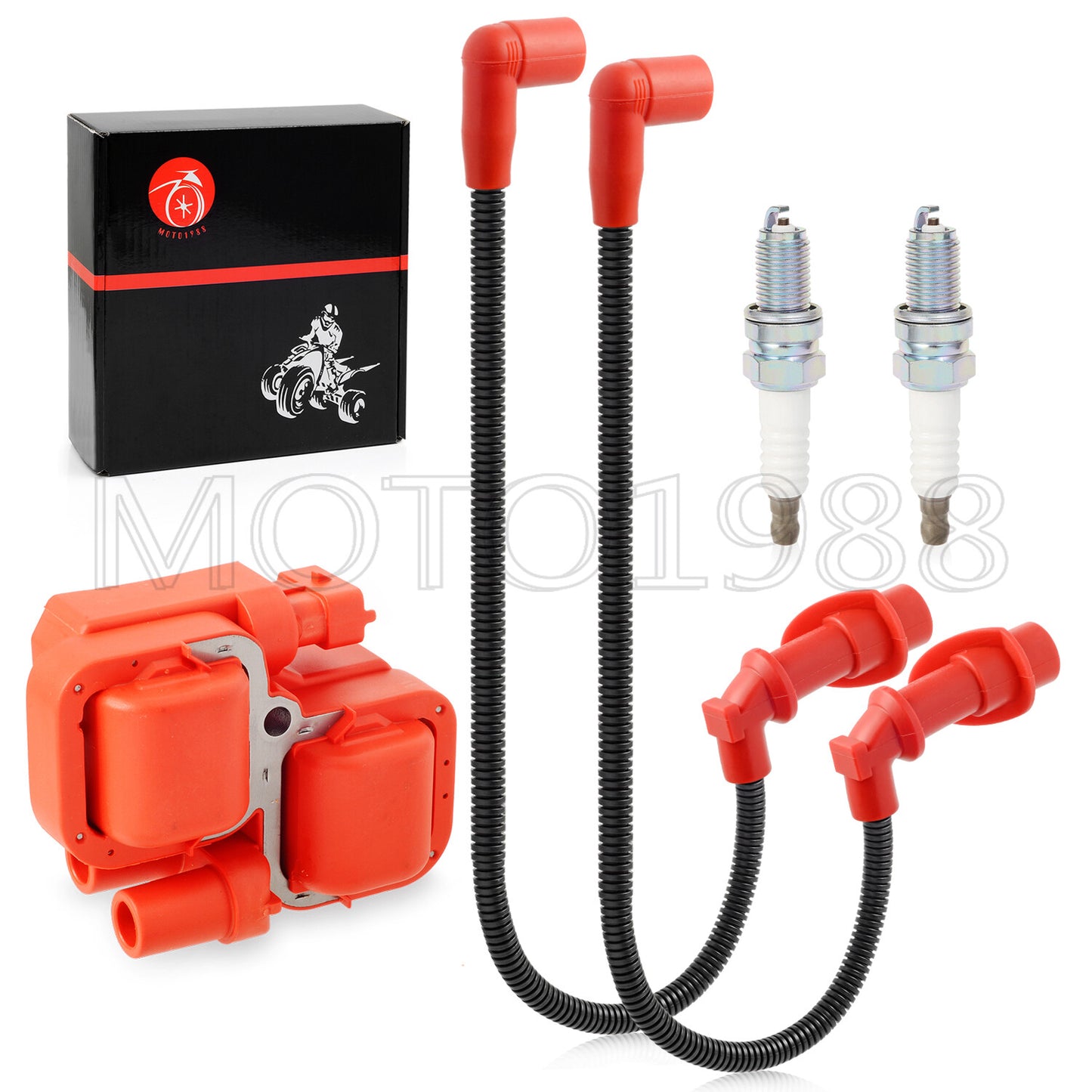 Ignition Coil & Spark Plug Cap for Polaris RZR S 4 800 EFI (2008–2010)