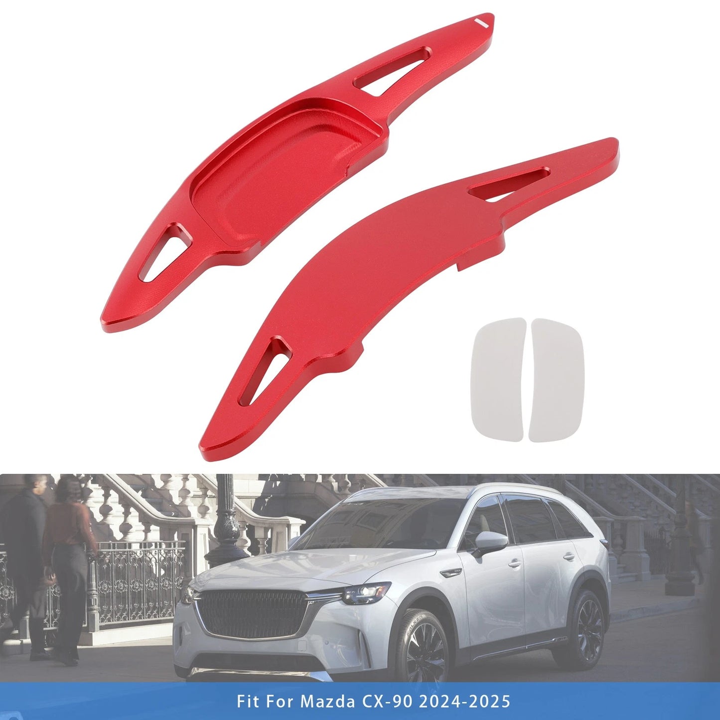 Aluminum Shift Paddles for Mazda 3 CX-30 (2020–2023) - Red