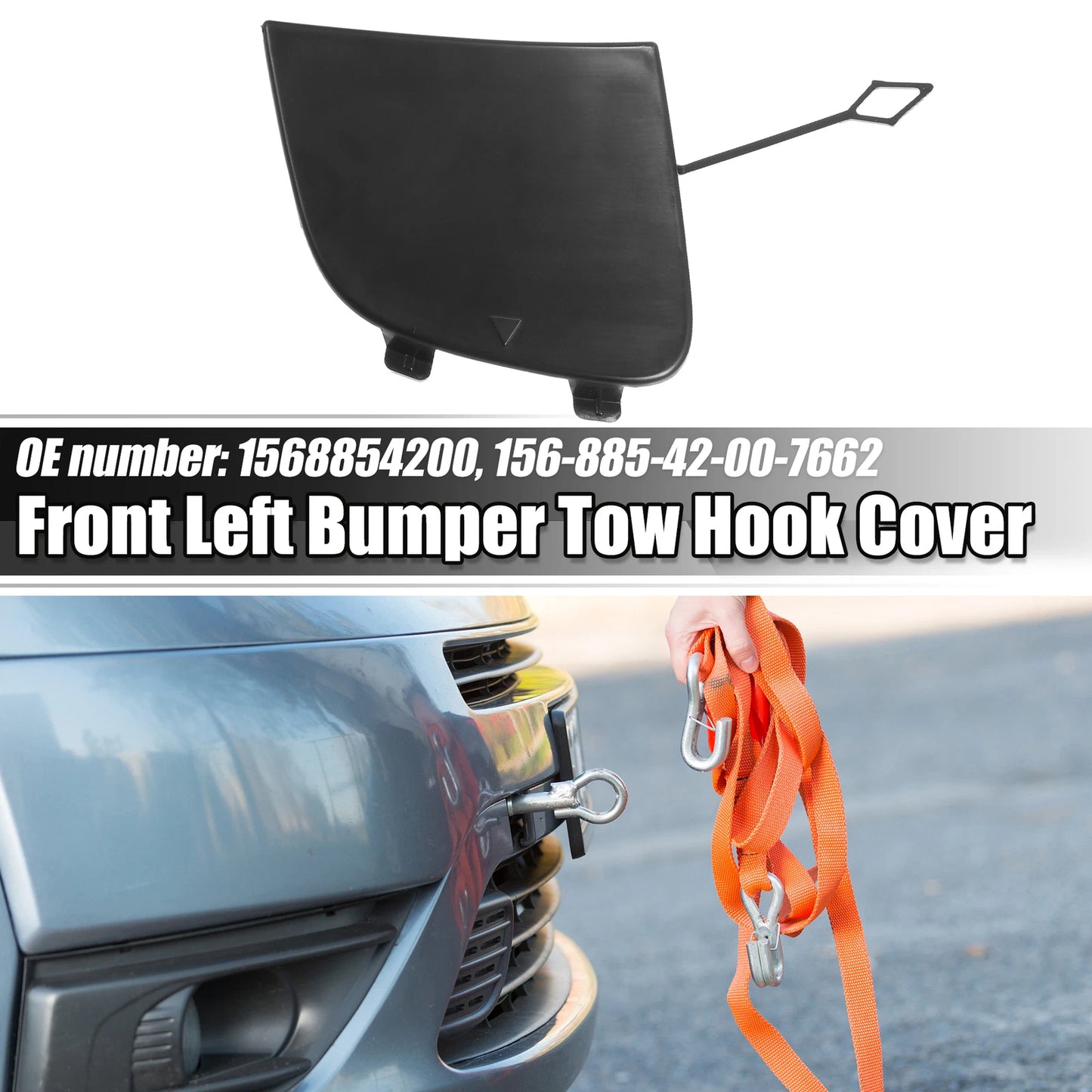 Front Right Tow Hook Cover for Mercedes-Benz GLA (2015–2020)