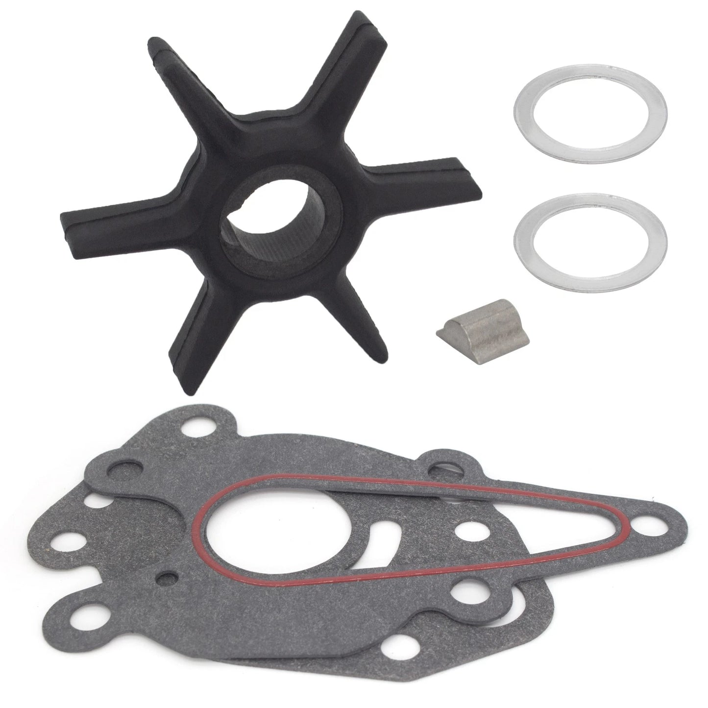 Water Pump Impeller Service Kit for Mercury Force 6-15 HP Outboard (1990–2000)