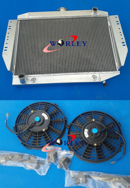 Aluminum Radiator with Fan for Jeep Cherokee/Wagoneer J10 J20 (1972–1988)