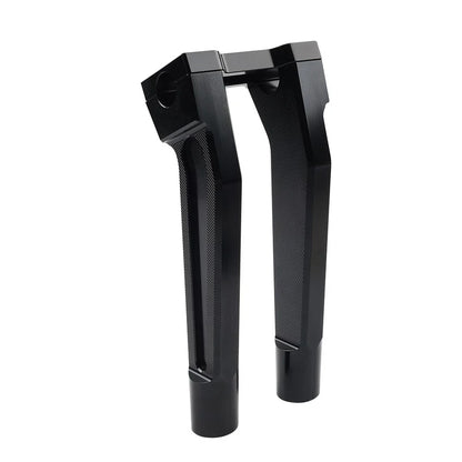Black 10" Pullback Handlebar Risers Clamp for Harley 1" Handlebar