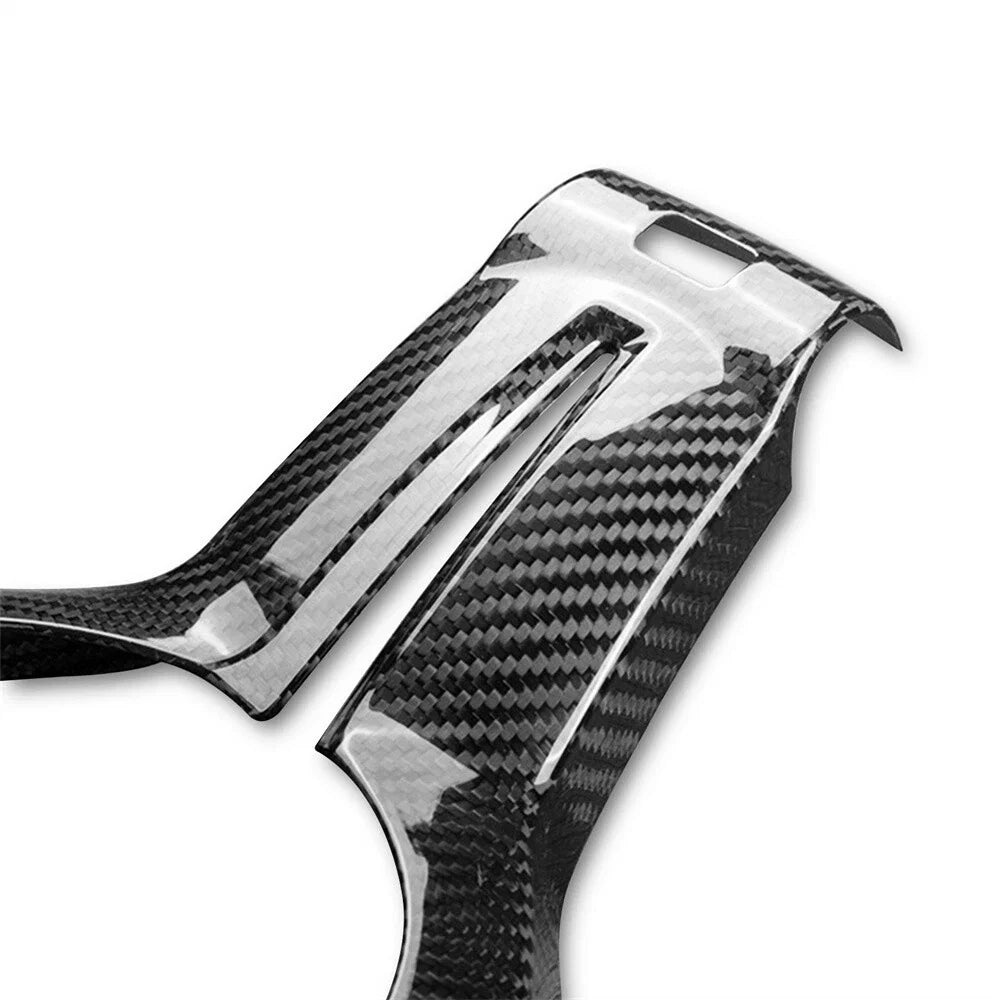 Carbon Fiber Steering Wheel Cover for BMW M2 M3 M4 M5 M6 (2014-2021)