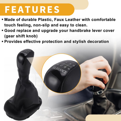 6 Speed Gear Shift Knob with Cover No.A2032674310 for Mercedes-Benz C-Class (2001–2007)