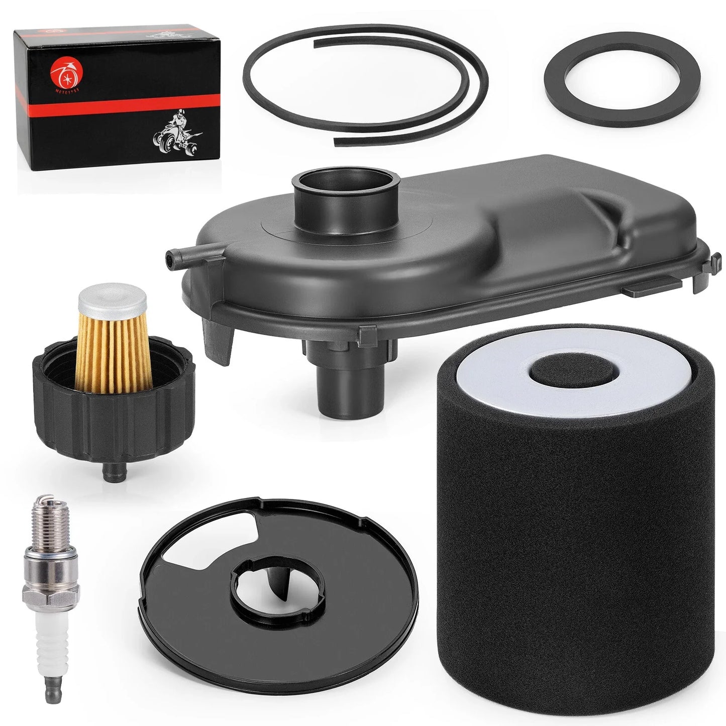 Air Filter + Cap + Fuel Filter w/Seal for Yamaha Golf Cart G2–G11 (1990–2004)