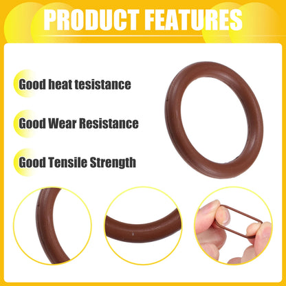 50pcs FKM Rubber O Ring Seal Gasket for Universal Applications (11mm ID x 2mm CS)
