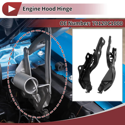 Hood Hinges for Hyundai Sonata (2015–2019) 79120C1000 1 Pair