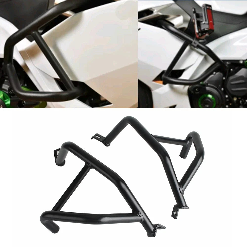 Black Engine Guard Crash Bar Protector for Kawasaki Ninja 250 400 (2018)