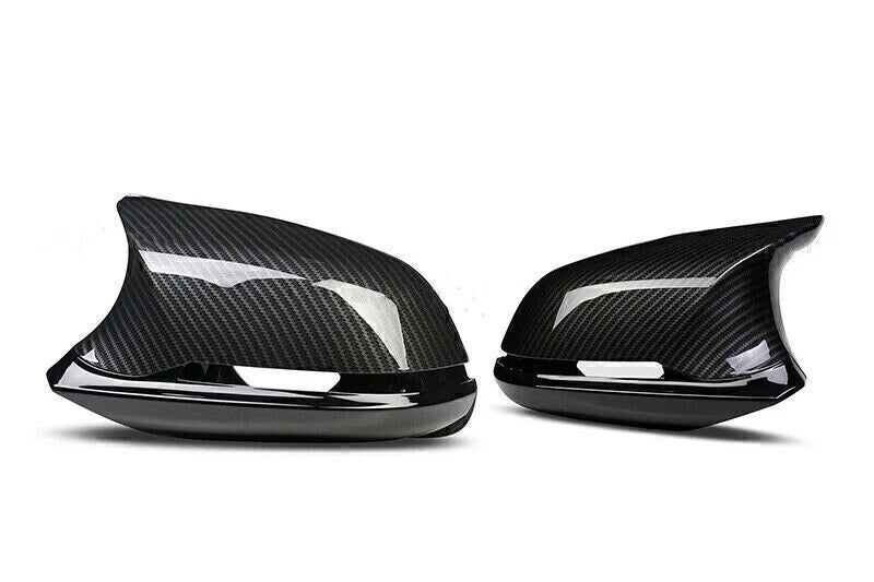 1 Pair Carbon Fiber Look Rearview Mirror Covers for BMW F20 F22 F30 (2012-2019)
