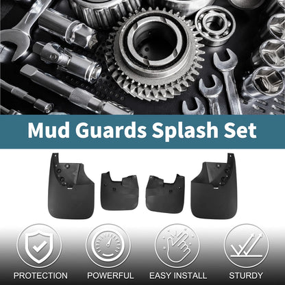 Set of 4 Mud Flaps Splash Guards for Toyota Tundra (2010–2021)