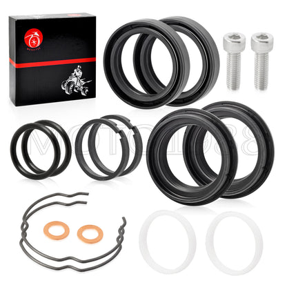 Front Fork Dust Oil Seals Rebuild Kit for Harley Sportster 883 1200 (1988–2023)