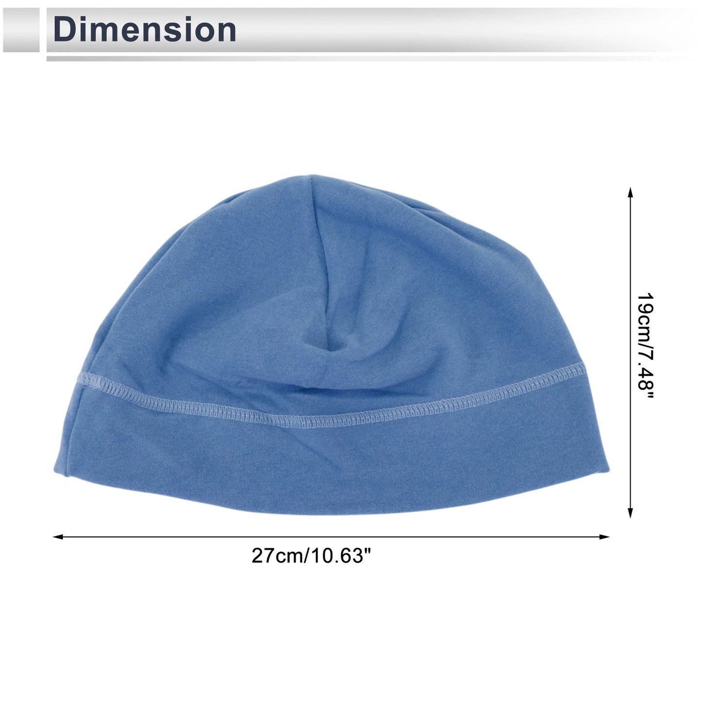 Cycling Hat for Ear Protection Light Blue 27x19cm (1 Pcs)