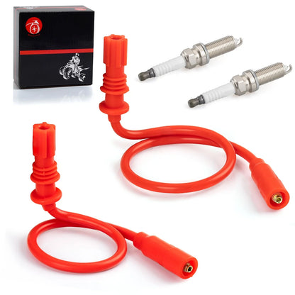 2 x Spark Plug Wire & Cap for Polaris Sportsman 1000 (2015–2024)
