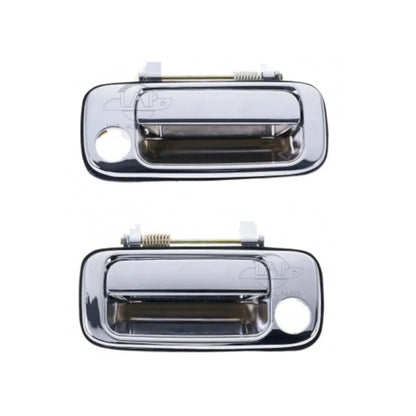 Set of 2 Chrome Outer Door Handles for Landcruiser FJ80 (1990–1997)